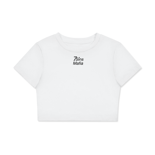 7Sins Mafia Fitted Crop Tee