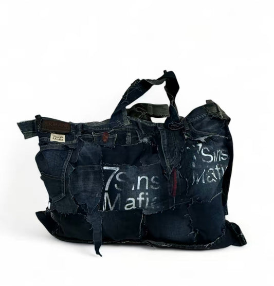 Hand Crafted Vintage Denim Tote bag